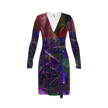 Metroid Prime Calf or Below length Long Wrap Dress