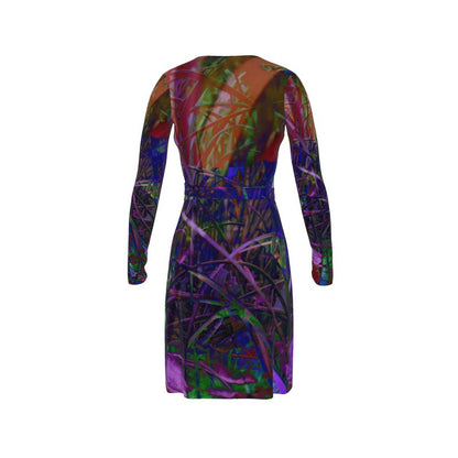 Metroid Prime Calf or Below length Long Wrap Dress