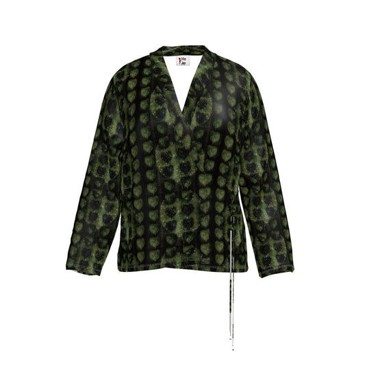 Leaves Wrap Blazer