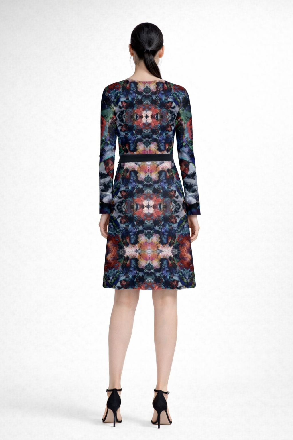 Too Many Flowers 2  Above the knee Wrap Dress