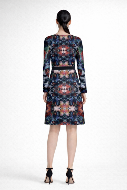 Too Many Flowers 2  Above the knee Wrap Dress