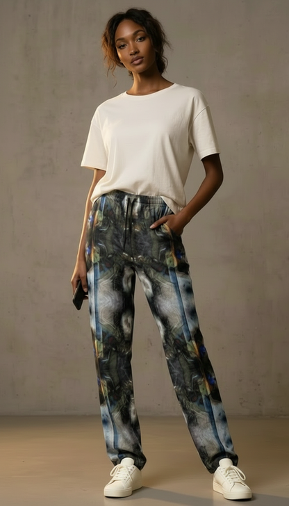 Peacock Feathers Women's Trousers