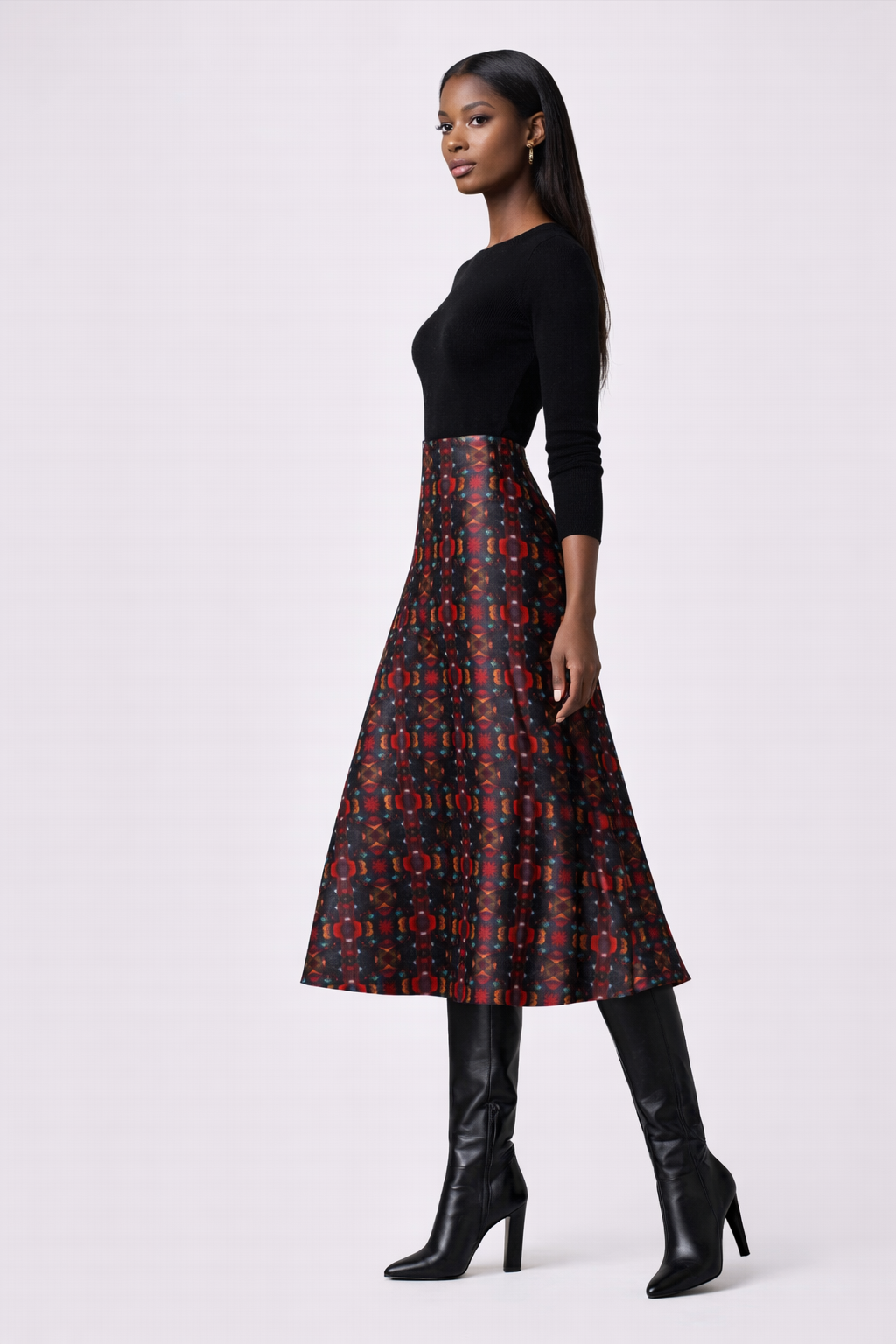 Love's Passion Calf-length Midi Skirt