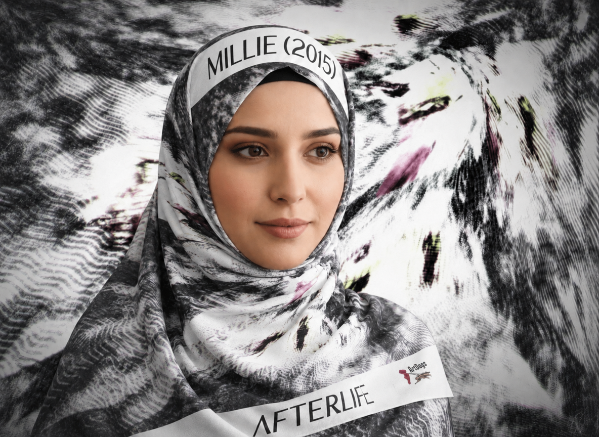 Afterlife square scarf corrected model image 7