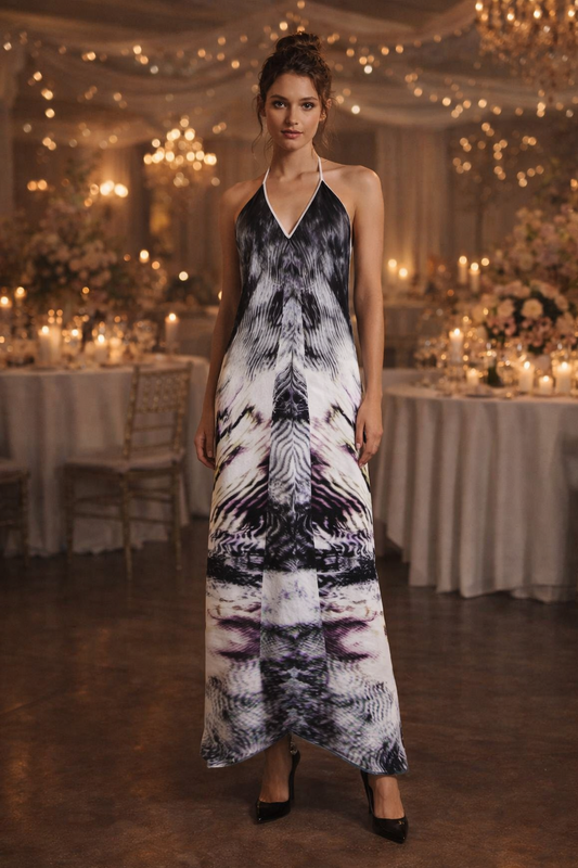 After Life Halterneck backless dress