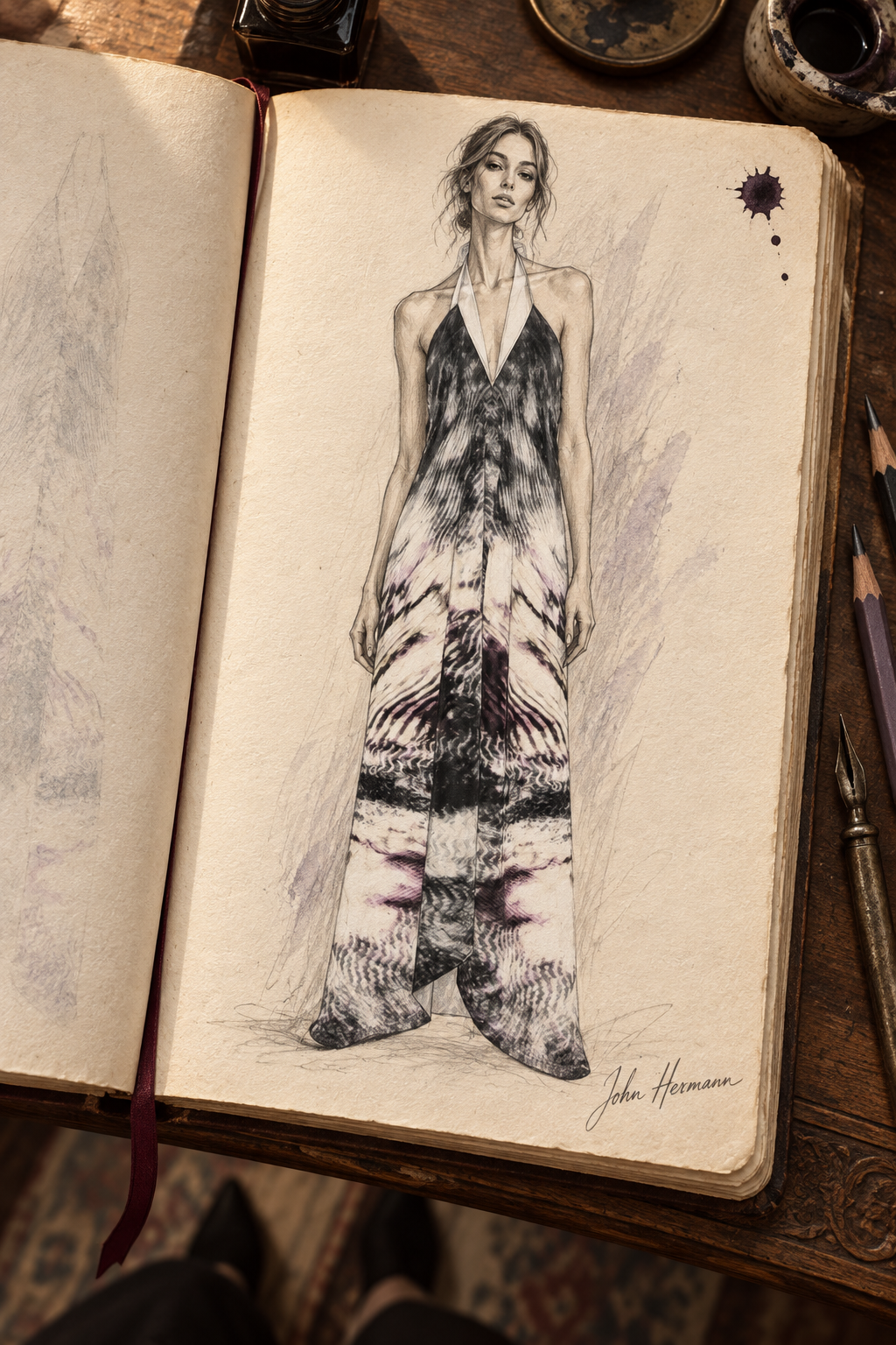 After Life halterneck backless dress Handbook — product front