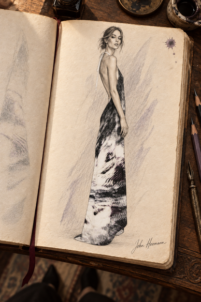 After Life halterneck backless dress Handbook — product right