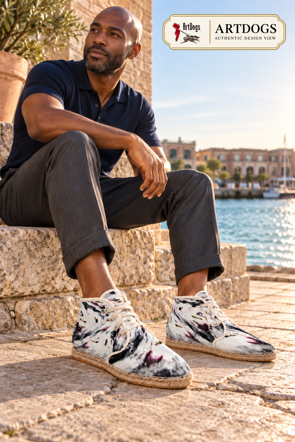 High Top Afterlife Espadrilles — Authentic Design View — pair right