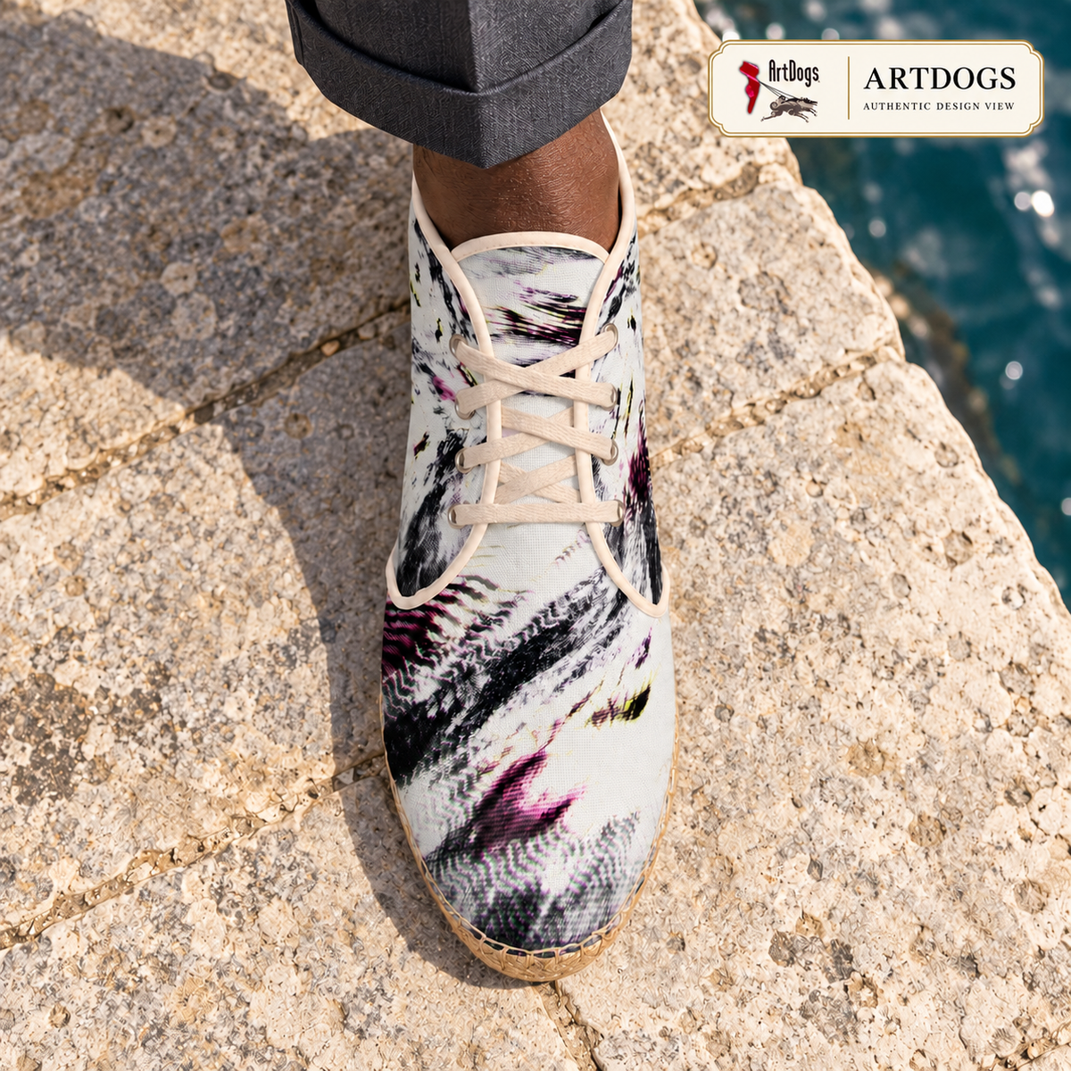 High Top Afterlife Espadrilles — Authentic Design View — left top