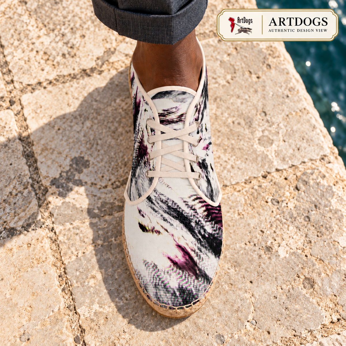 High Top Afterlife Espadrilles — Authentic Design View — right top