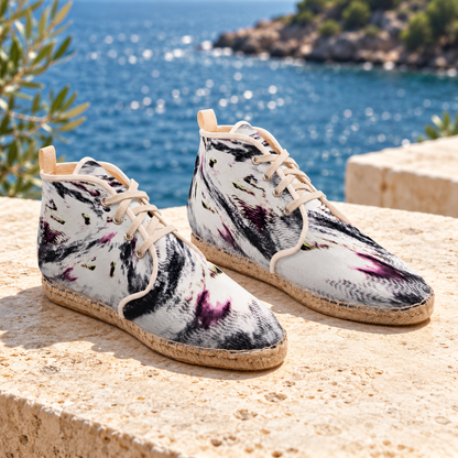 High Top Afterlife Espadrilles — background-enhanced manufacturer view — pair right