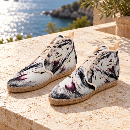 High Top Afterlife Espadrilles — background-enhanced manufacturer view — pair left