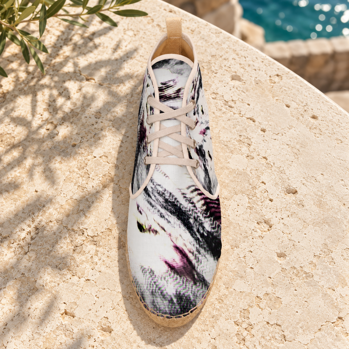High Top Afterlife Espadrilles — background-enhanced manufacturer view — right top