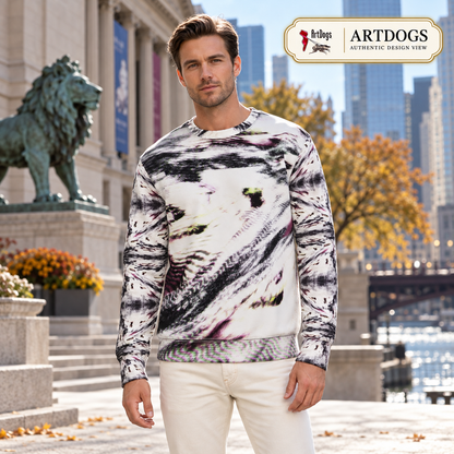 Afterlife Sweatshirt — Authentic Design View — Full front; original artwork by John Robert Hermann.
