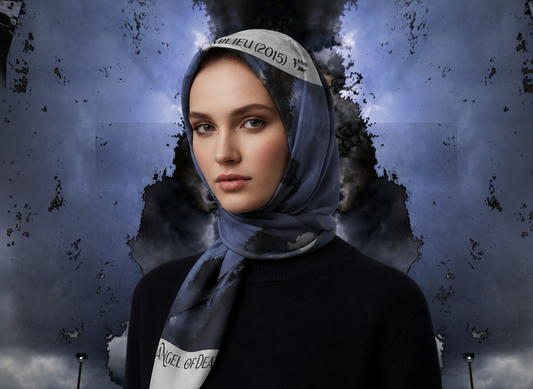 Angel of Death 2 square scarf — corrected model image 02