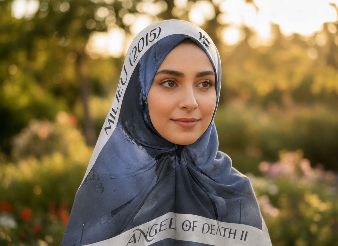 Angel of Death 2 square scarf — corrected model image 10