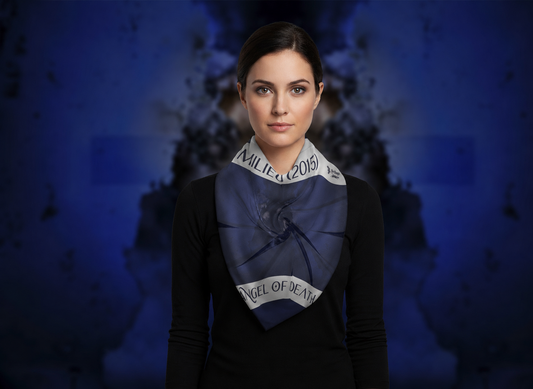 Angel of Death 3 square scarf — corrected model image 01