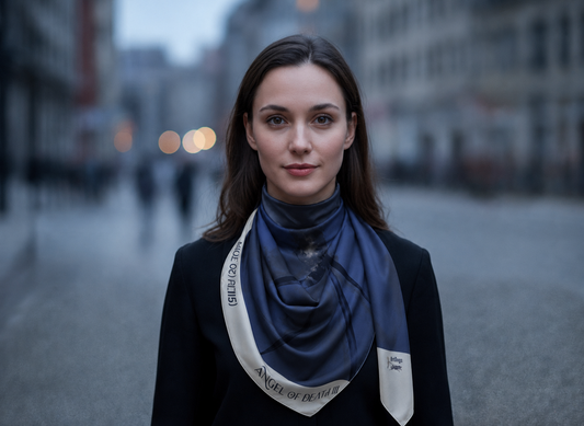 Angel of Death 3 square scarf — corrected model image 04