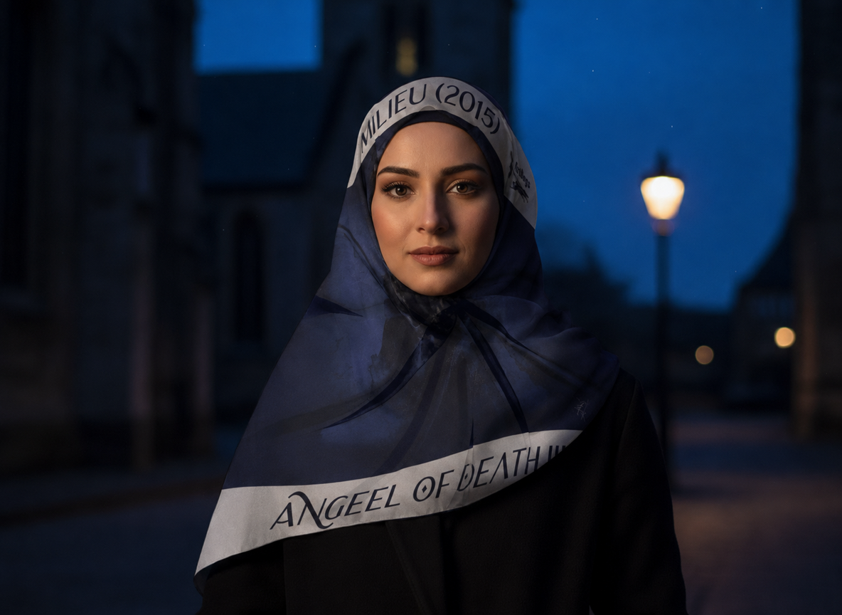 Angel of Death 3 square scarf — corrected model image 09