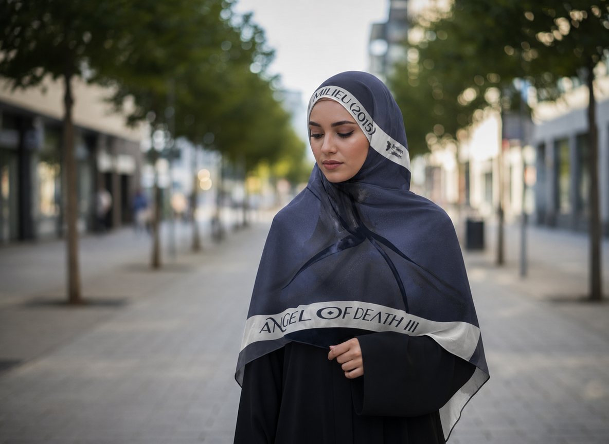 Angel of Death 3 square scarf — corrected model image 10