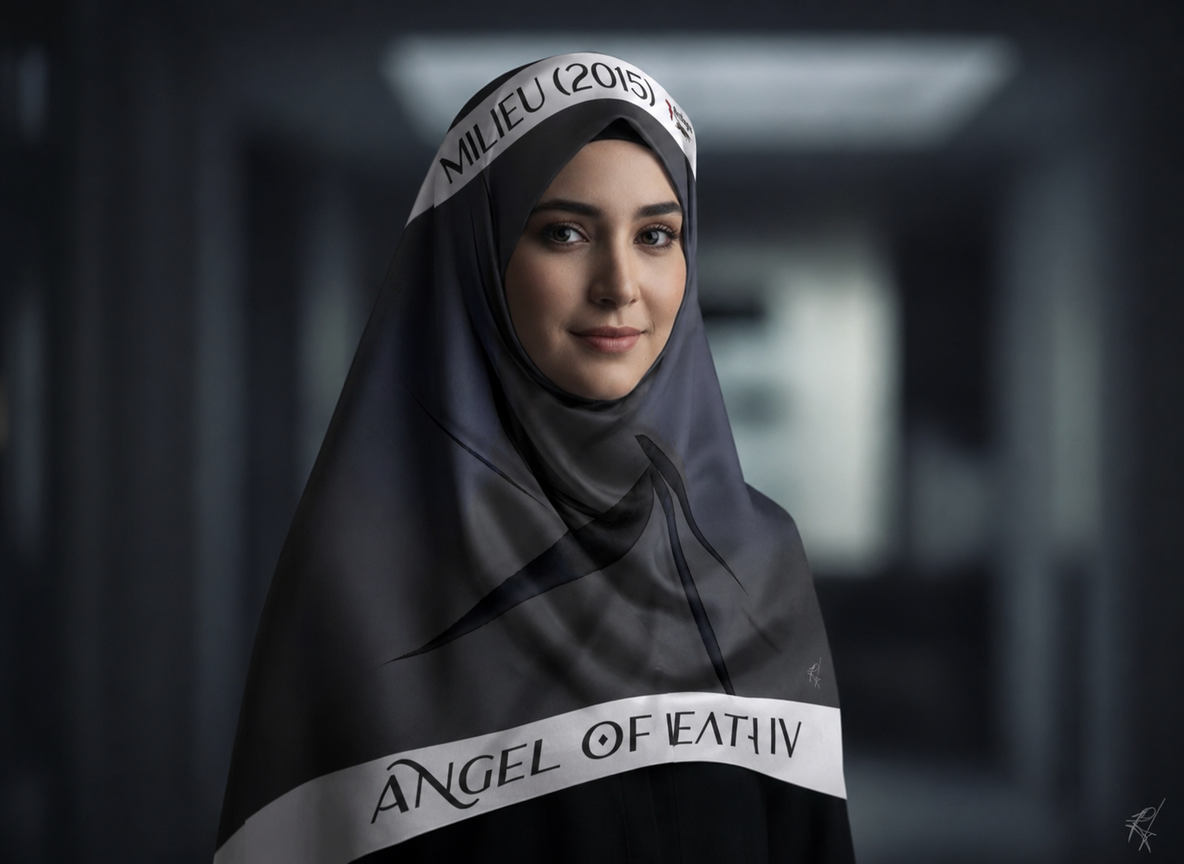 Angel of Death 4 square scarf — corrected model image 10
