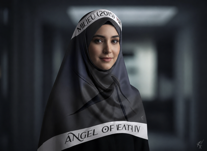 Angel of Death 4 square scarf — corrected model image 10