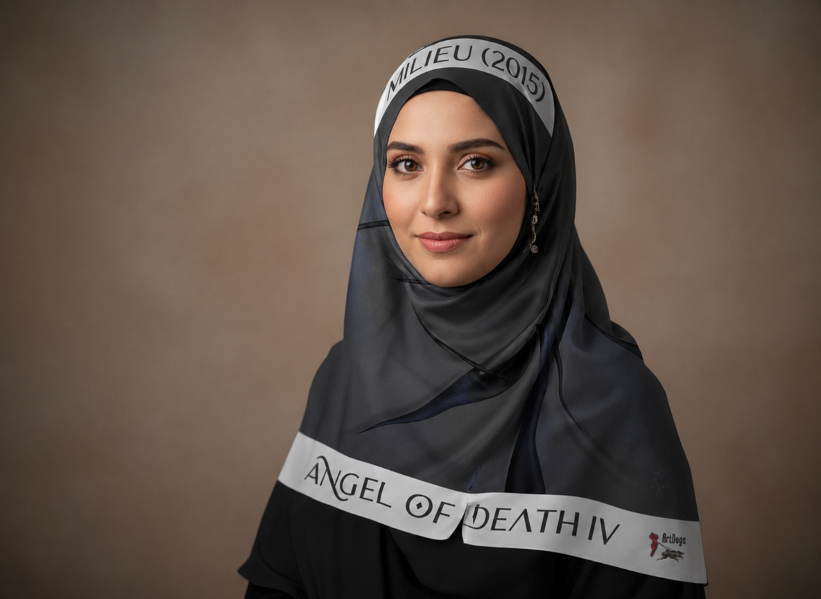 Angel of Death 4 square scarf — corrected model image 11