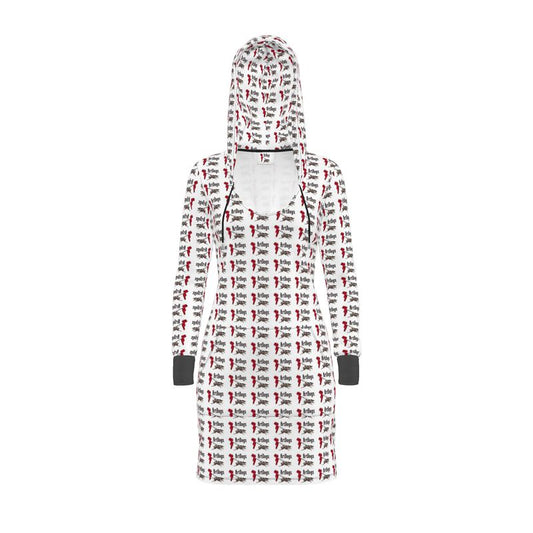 ArtDogs 1 Above the Knee Hoodie Dress