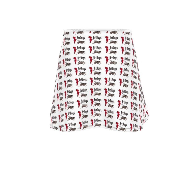 ArtDogs ArtDogs 1 Above-the-Knee Short Flared Skirt — product gallery image 3, featuring original ArtDogs artwork.