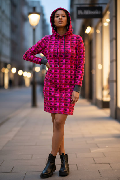 ArtDogs 2 Above-the-Knee Hoodie Dress