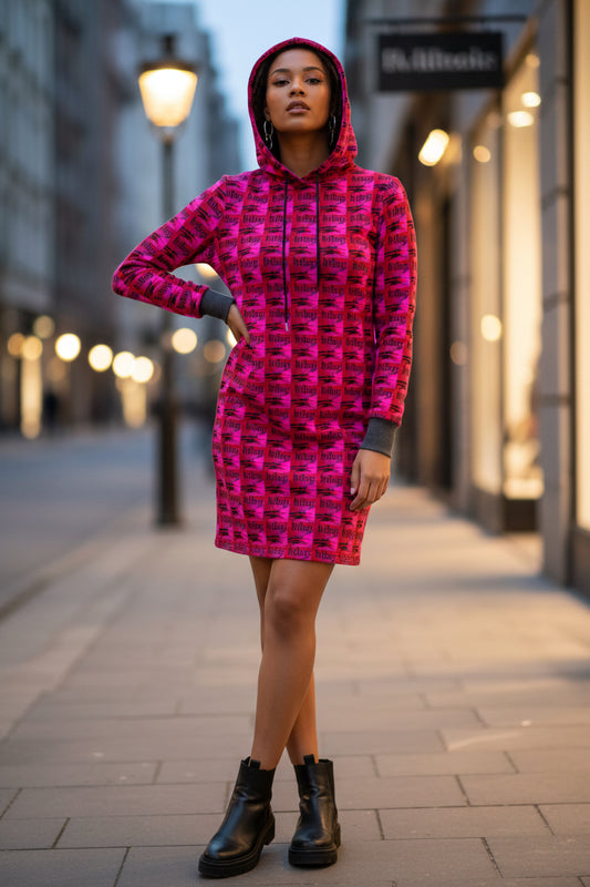 ArtDogs 2 Above-the-Knee Hoodie Dress