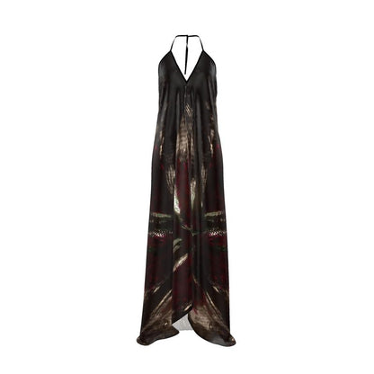 Beauty Behind The Veil Halterneck backless dress