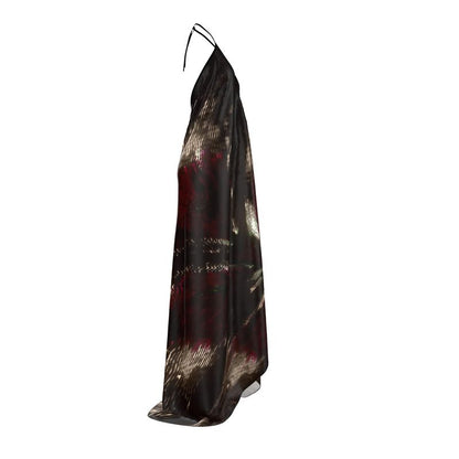 Beauty Behind The Veil Halterneck backless dress