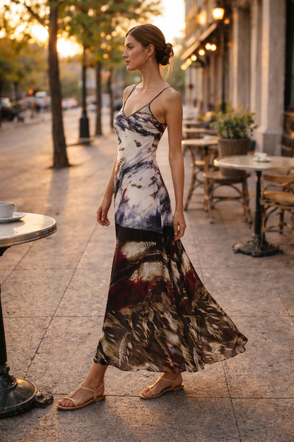 Beauty Behind the veil Slip Dress Maxi
