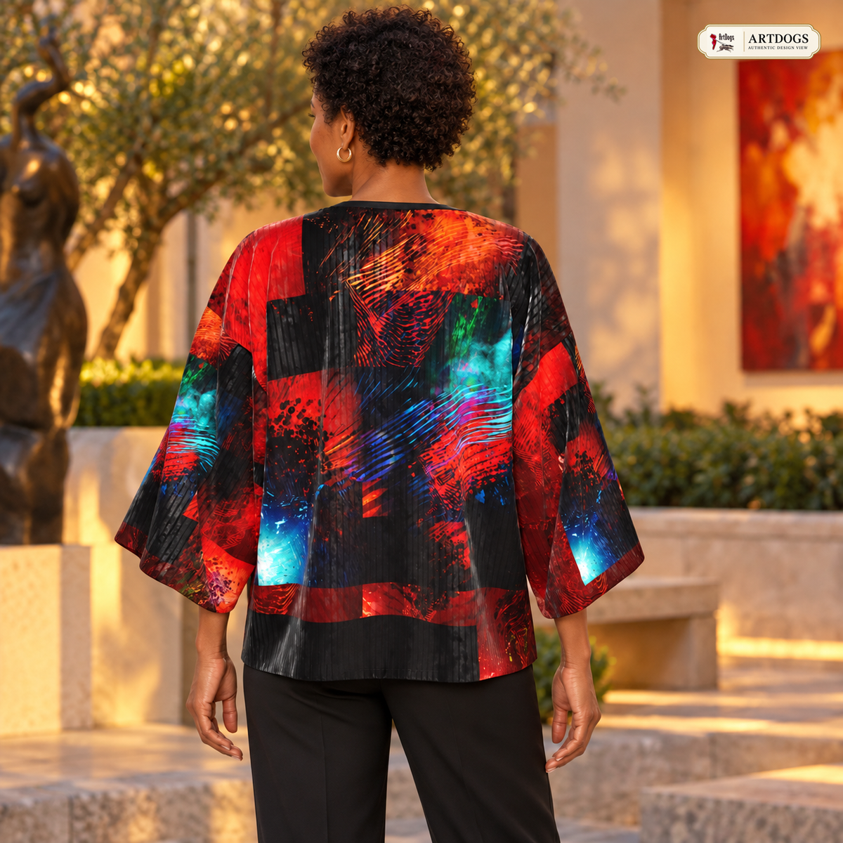 Body and Blood of Life Kimono Jacket — A02 Authentic Design View