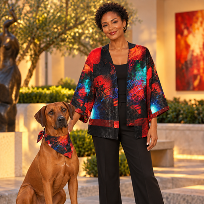 Body and Blood of Life Kimono Jacket — F01 Rhodesian Ridgeback companion cover