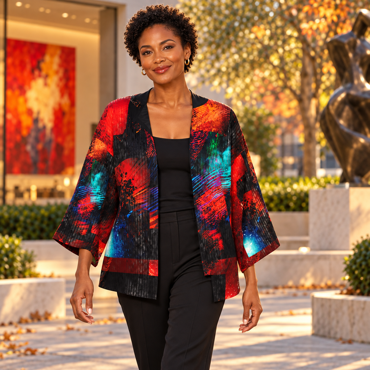 Body and Blood of Life Kimono Jacket — F02 fashion photograph