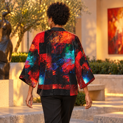 Body and Blood of Life Kimono Jacket — F03 fashion photograph
