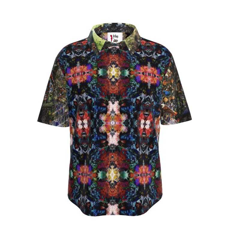 Desert Flowers Oasis Mens Short Sleeve Shirt