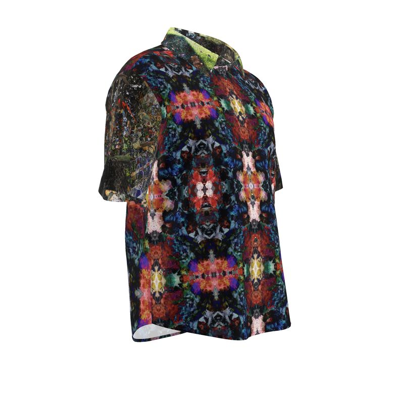 Desert Flowers Oasis Mens Short Sleeve Shirt