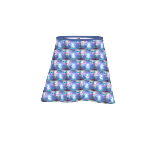 Ethereal Above-the-Knee Short Flared Skirt