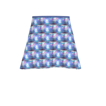 Ethereal Above-the-Knee Short Flared Skirt