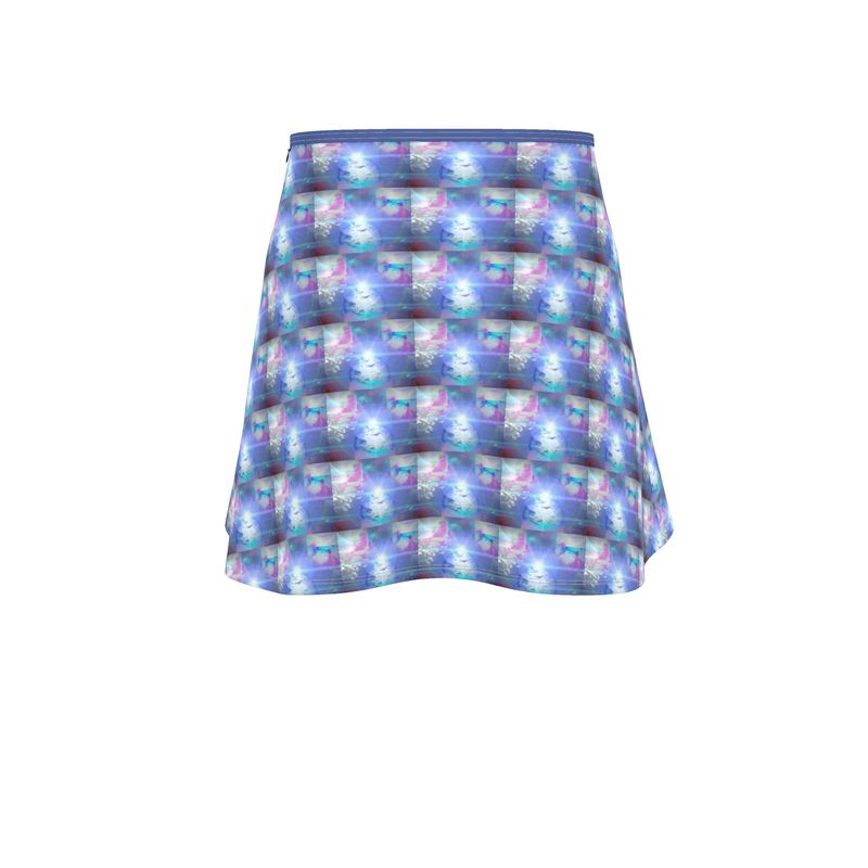 Ethereal Above-the-Knee Short Flared Skirt