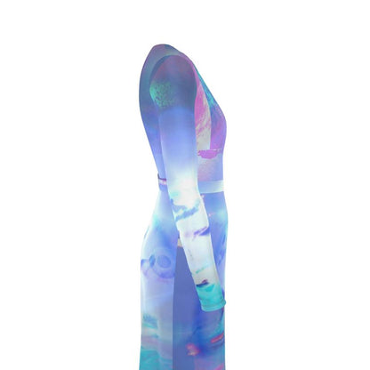 Ethereal Above-the-Knee Wrap Dress
