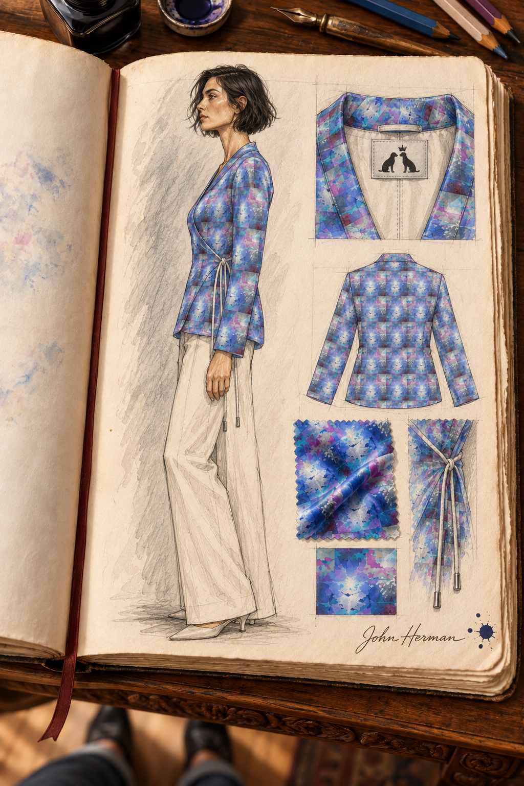 Ethereal Wrap Blazer — H07 Handbook First full profile