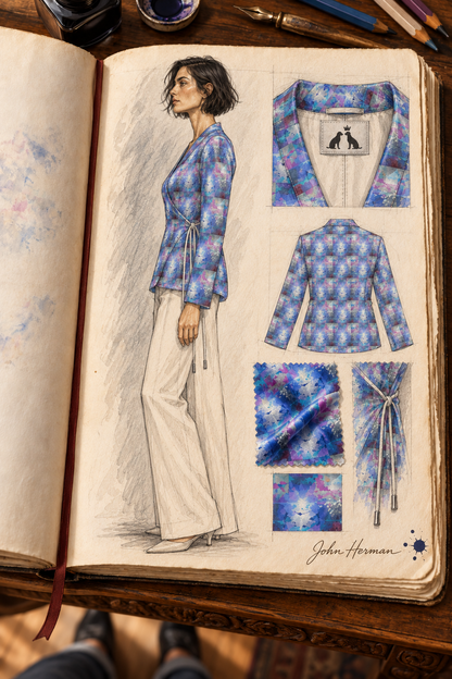 Ethereal Wrap Blazer — H07 Handbook First full profile