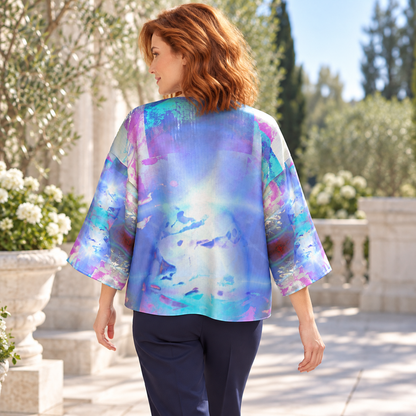 Ethereal Women's Kimono Jacket — F03 fashion photograph