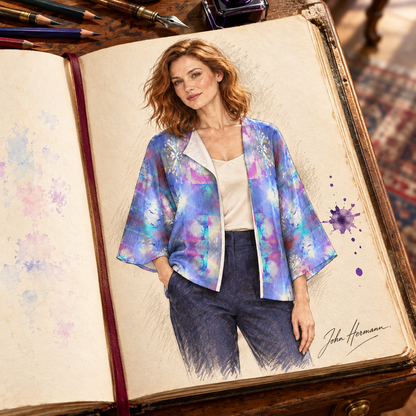 Ethereal Women's Kimono Jacket — H01 Handbook