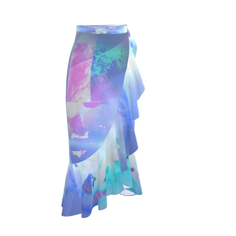 Ethereal long Flounce Skirt