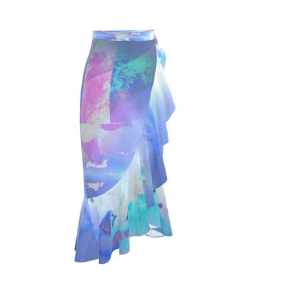 Ethereal long Flounce Skirt